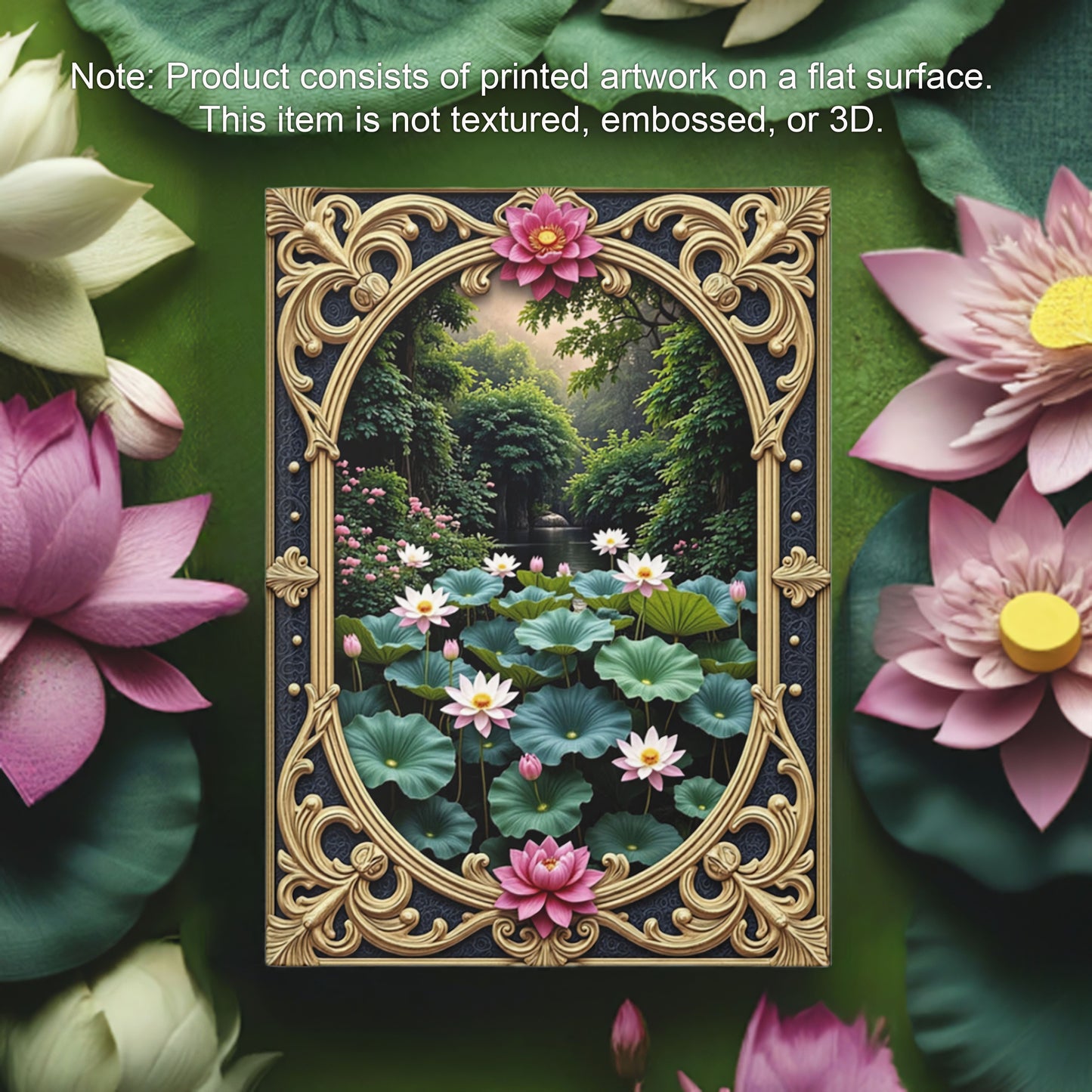 Lotus Garden Serenity Journal - Tranquil Floral Hardcover Notebook