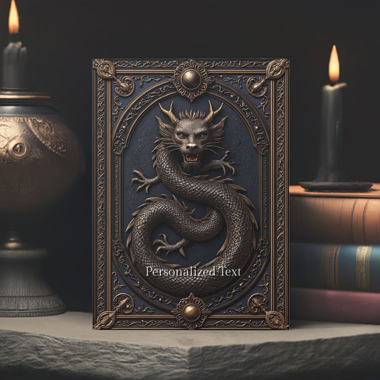 Imperial Dragon Grimoire - Personalized Mythical Journal