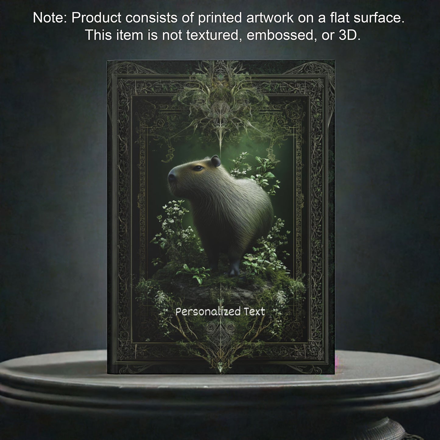 Mystical Capybara Journal - Personalized Forest Animal Notebook