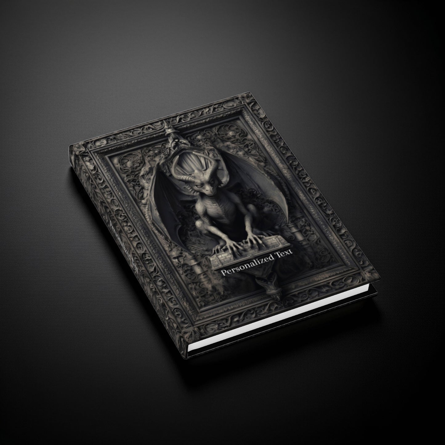 Gothic Dragon Guardian Journal - Custom Fantasy Notebook with Personalized Text