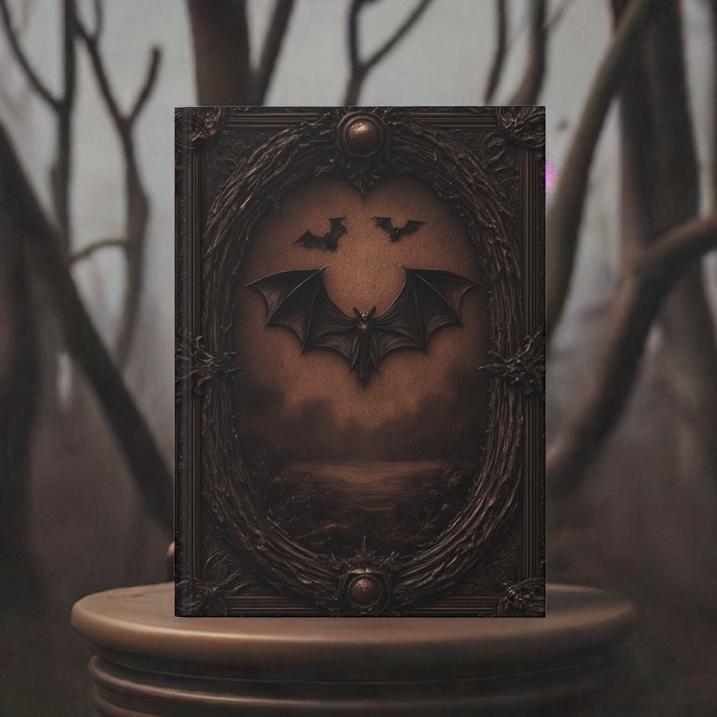 Gothic Bat Hardcover Journal