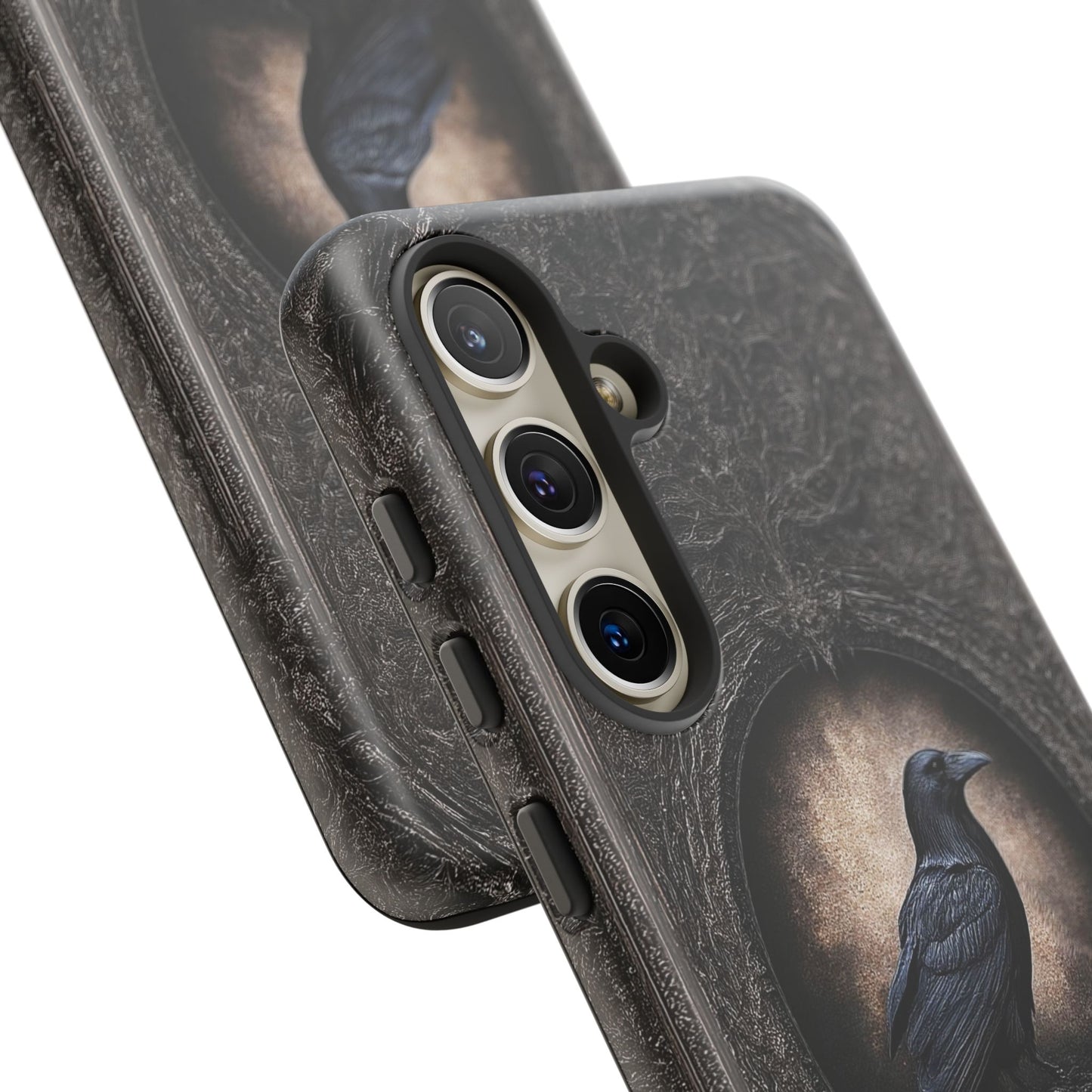 Gothic Raven Phone Case - Mysterious Dark Bird Design