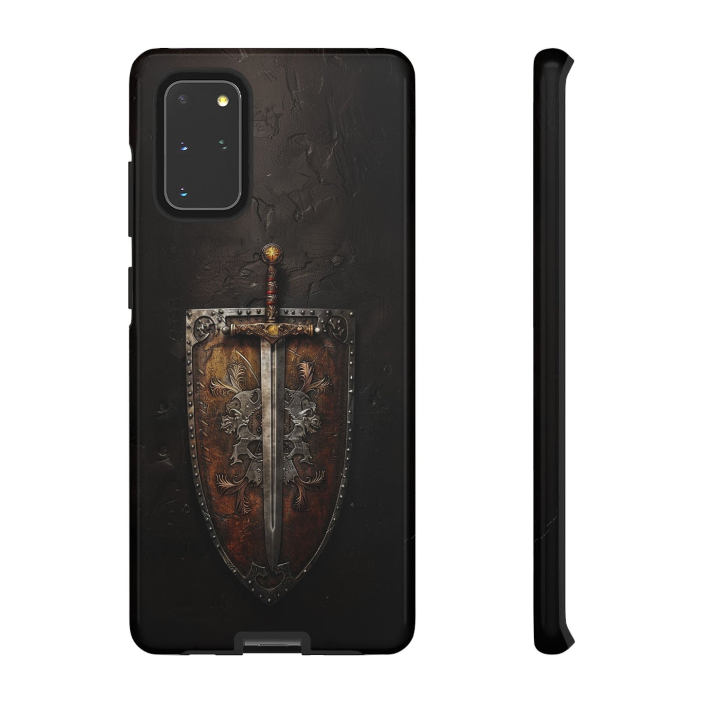 Medieval Sword and Shield Phone Case - For iPhone, Samsung Galaxy, and Google Pixel Devices