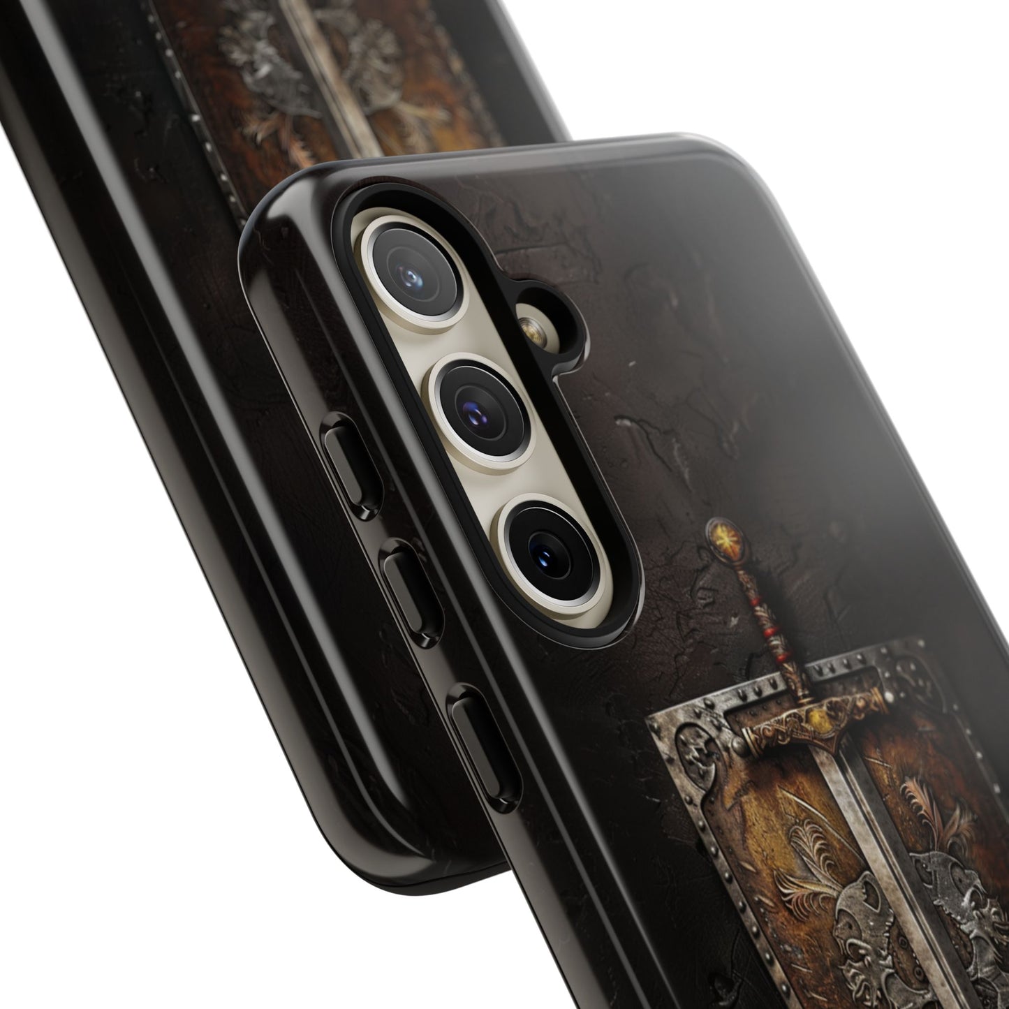 Medieval Sword and Shield Phone Case - For iPhone, Samsung Galaxy, and Google Pixel Devices