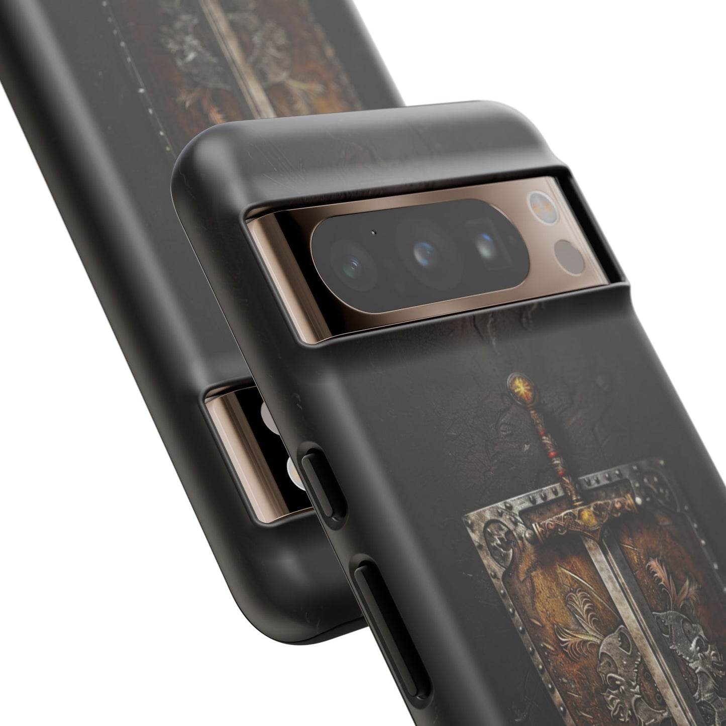 Medieval Sword and Shield Phone Case - For iPhone, Samsung Galaxy, and Google Pixel Devices