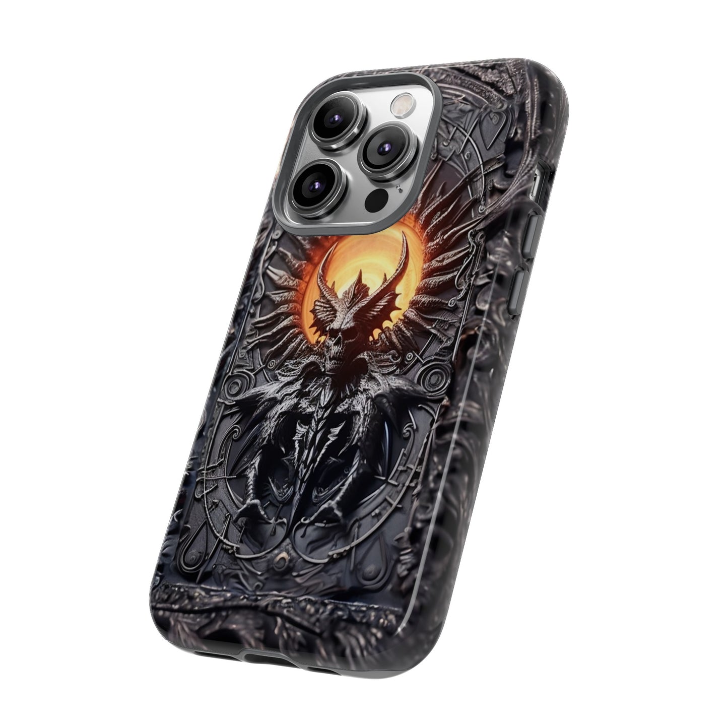 Skeletal Demonic King Phone Case – Ornate Gothic Design for iPhone, Samsung Galaxy, and Google Pixel Devices