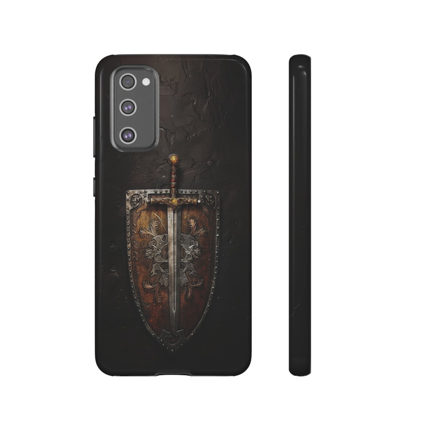 Medieval Sword and Shield Phone Case - For iPhone, Samsung Galaxy, and Google Pixel Devices