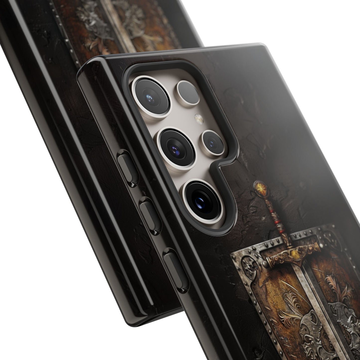 Medieval Sword and Shield Phone Case - For iPhone, Samsung Galaxy, and Google Pixel Devices