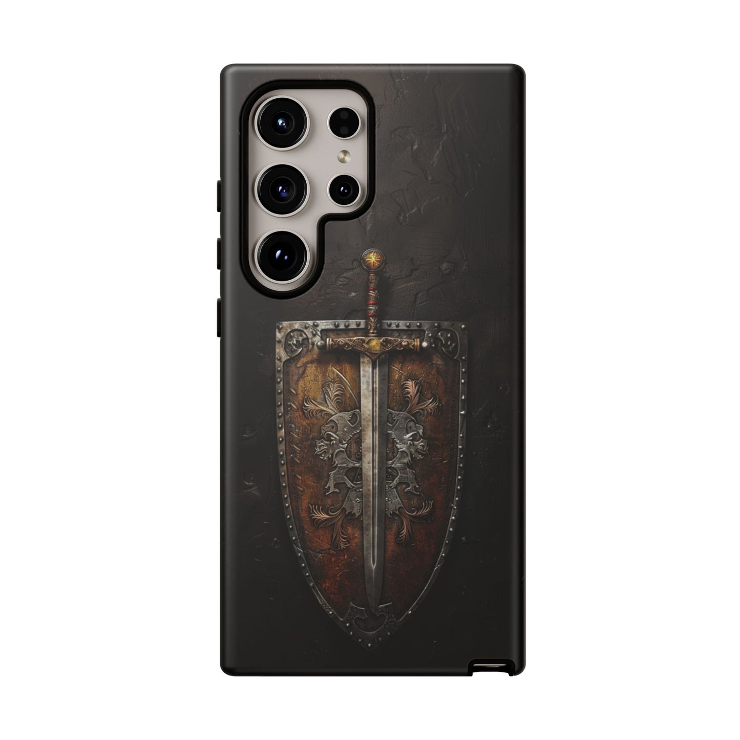 Medieval Sword and Shield Phone Case - For iPhone, Samsung Galaxy, and Google Pixel Devices