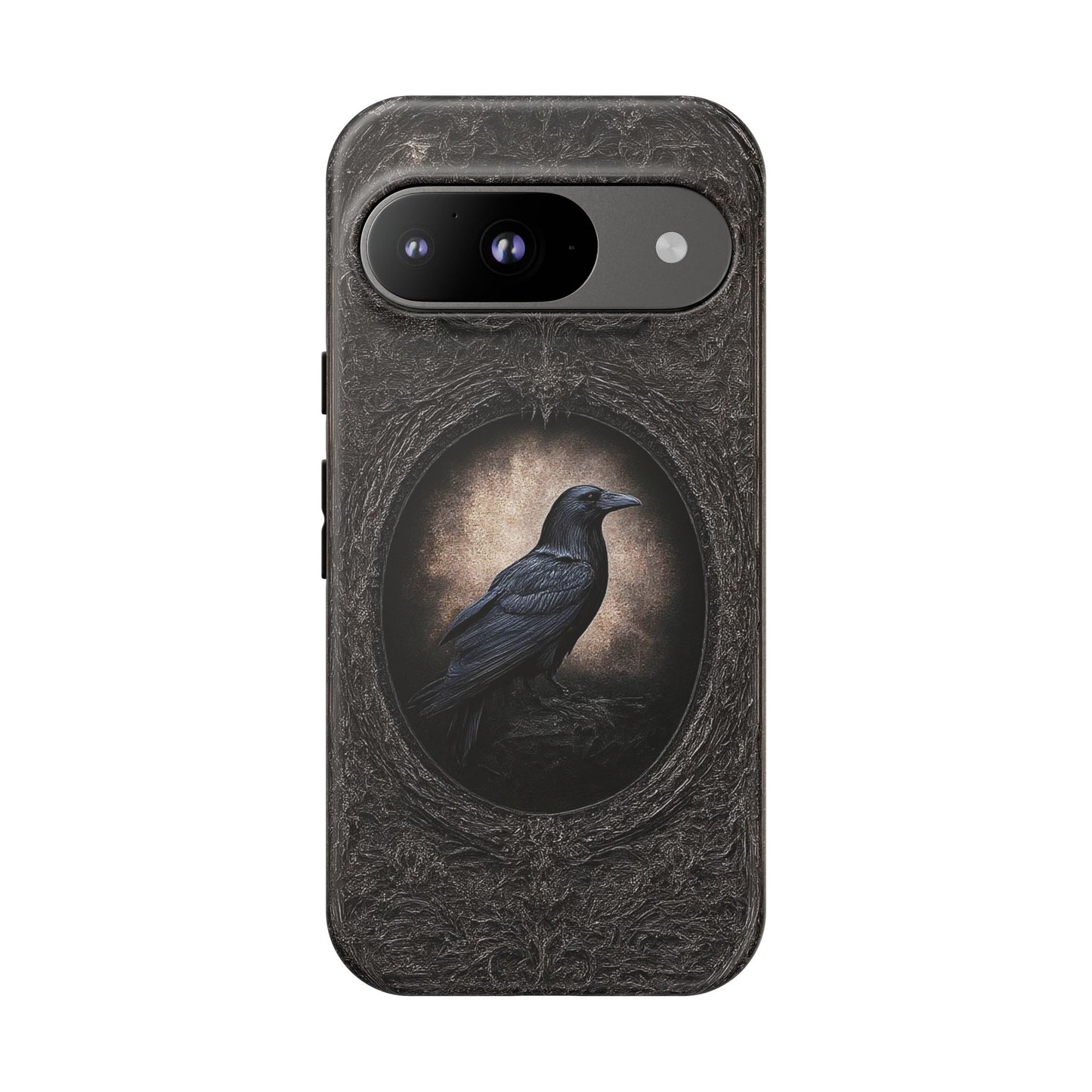 Gothic Raven Phone Case - Mysterious Dark Bird Design