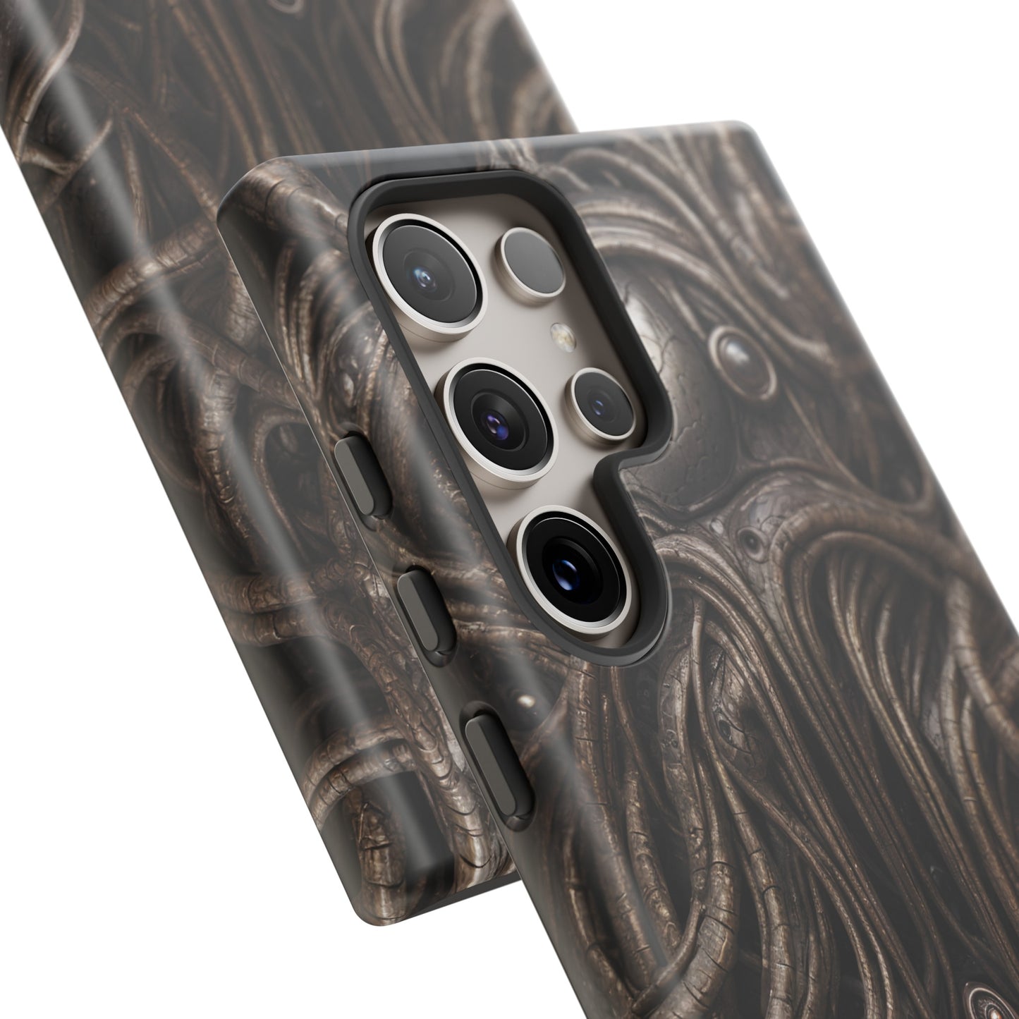 Biomechanical Horror 4 Phone Case – Futuristic Alien Design for iPhone, Samsung Galaxy, and Google Pixel Devices