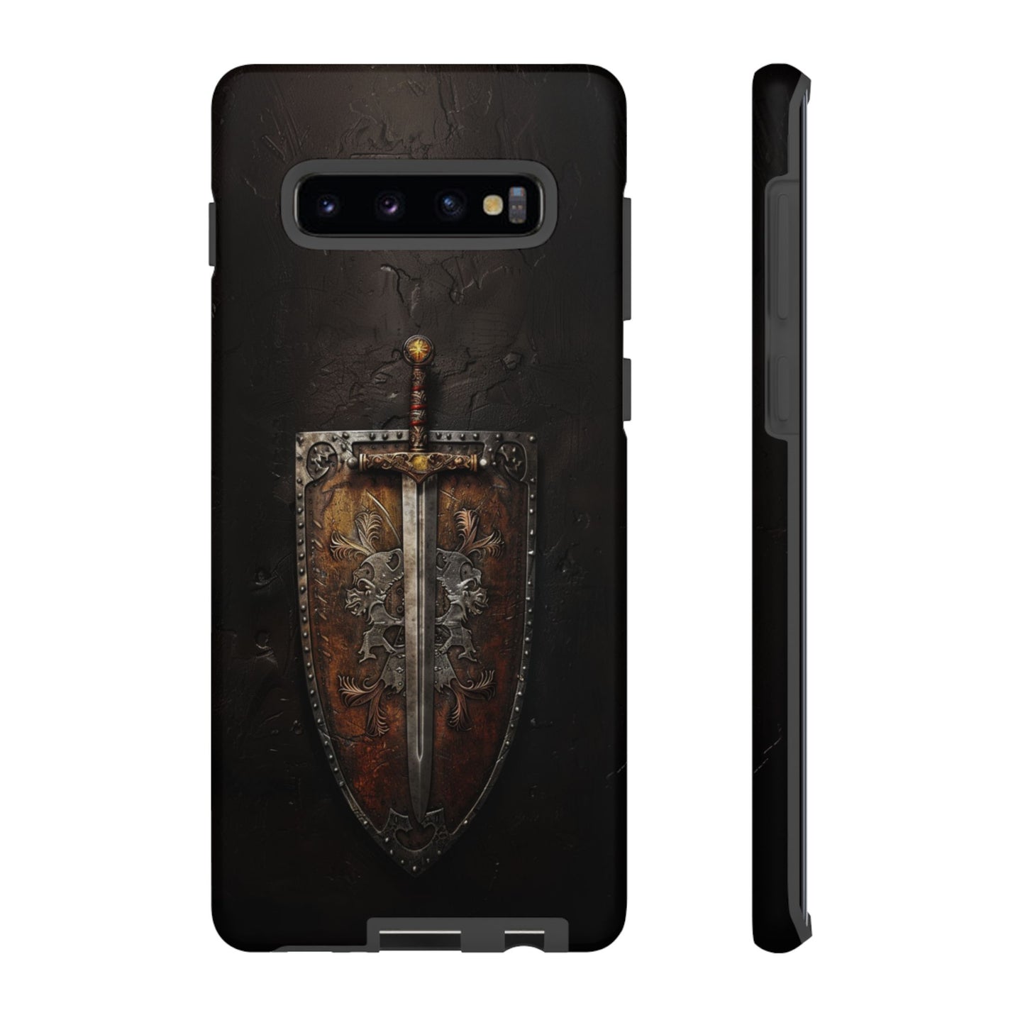 Medieval Sword and Shield Phone Case - For iPhone, Samsung Galaxy, and Google Pixel Devices