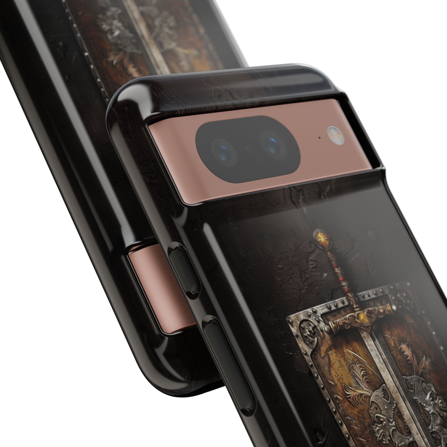 Medieval Sword and Shield Phone Case - For iPhone, Samsung Galaxy, and Google Pixel Devices