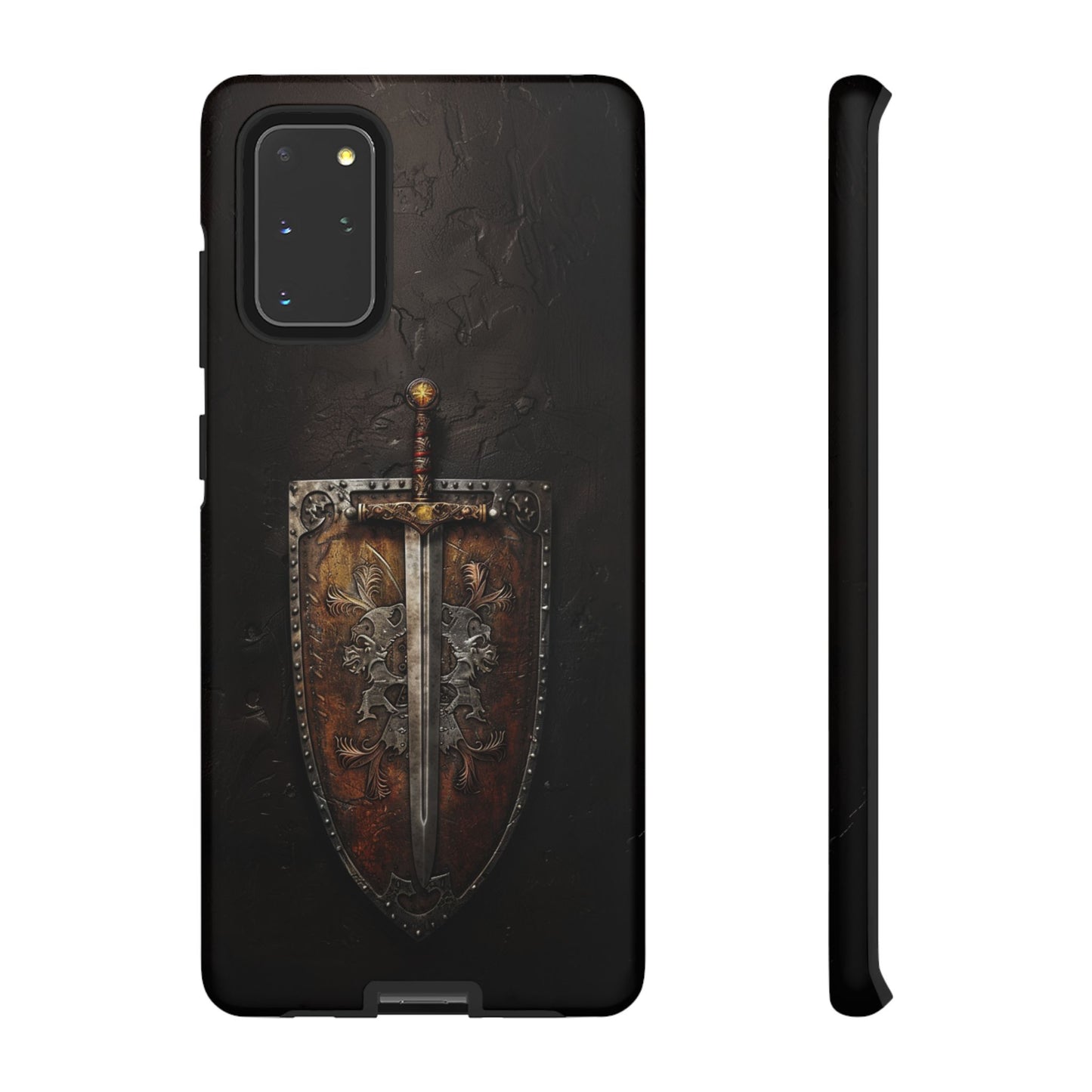 Medieval Sword and Shield Phone Case - For iPhone, Samsung Galaxy, and Google Pixel Devices