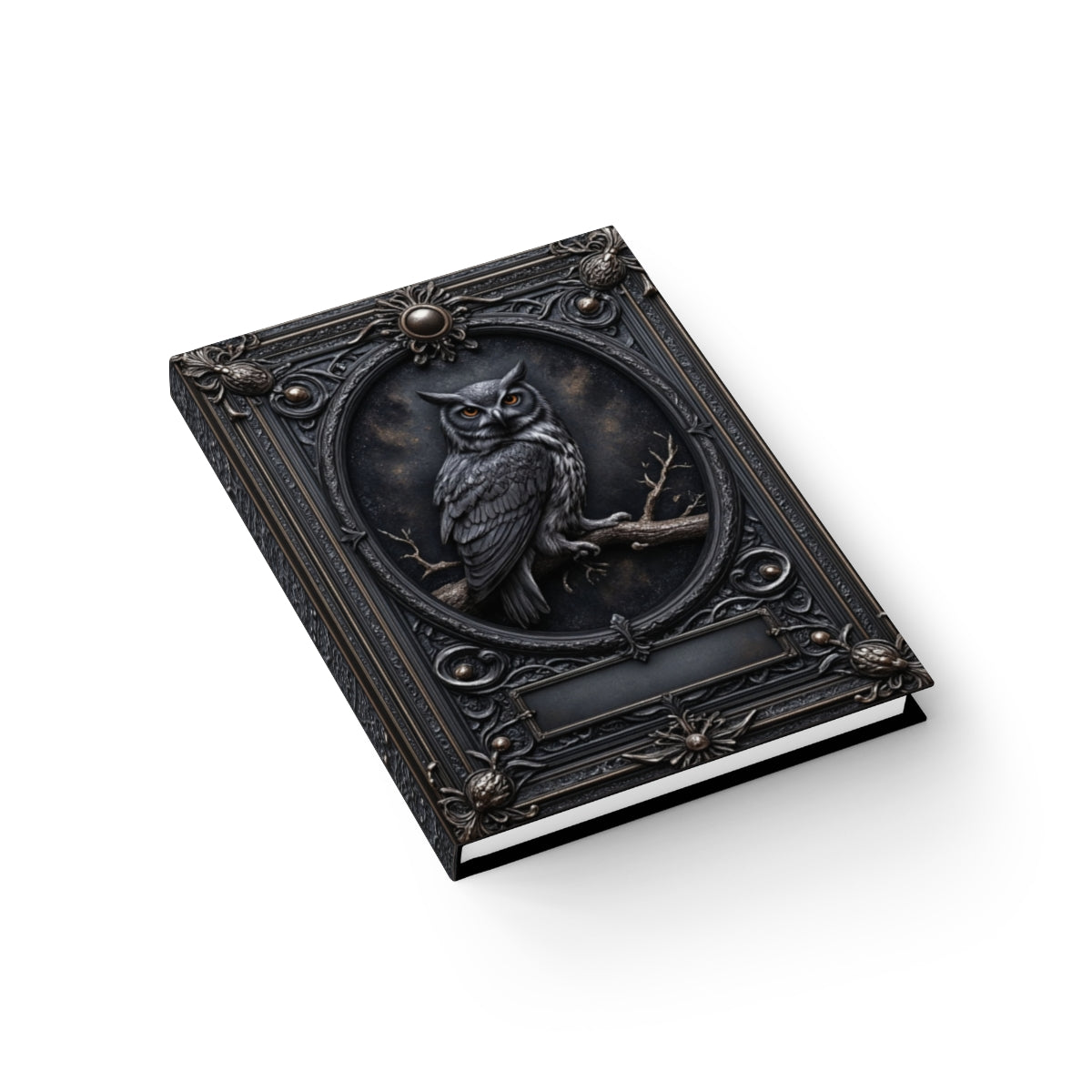 Mystic Owl Gothic Notebook - Personalized Journal