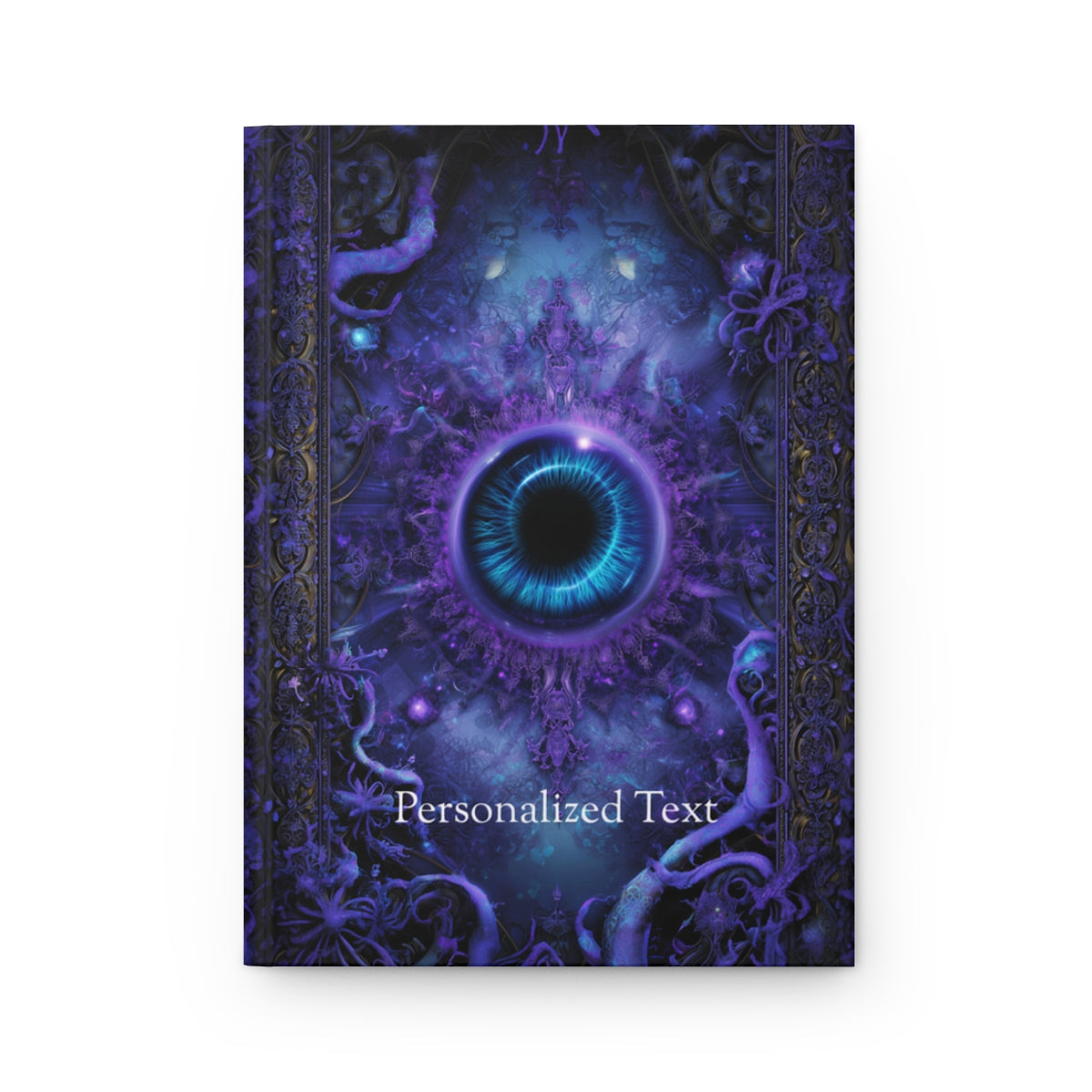 Mystic Third Eye Journal - Personalized Visionary Notebook in Deep Purple