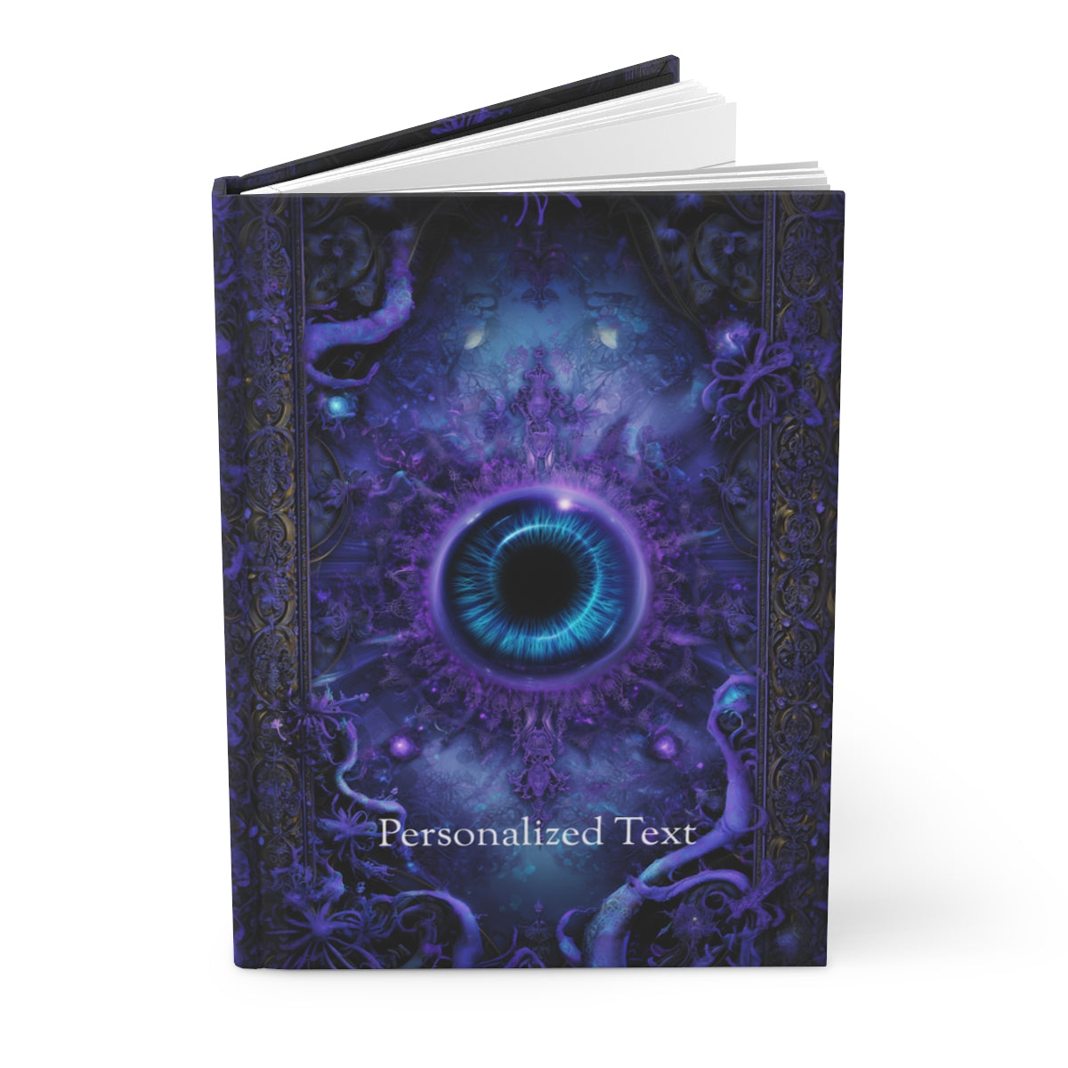 Mystic Third Eye Journal - Personalized Visionary Notebook in Deep Purple