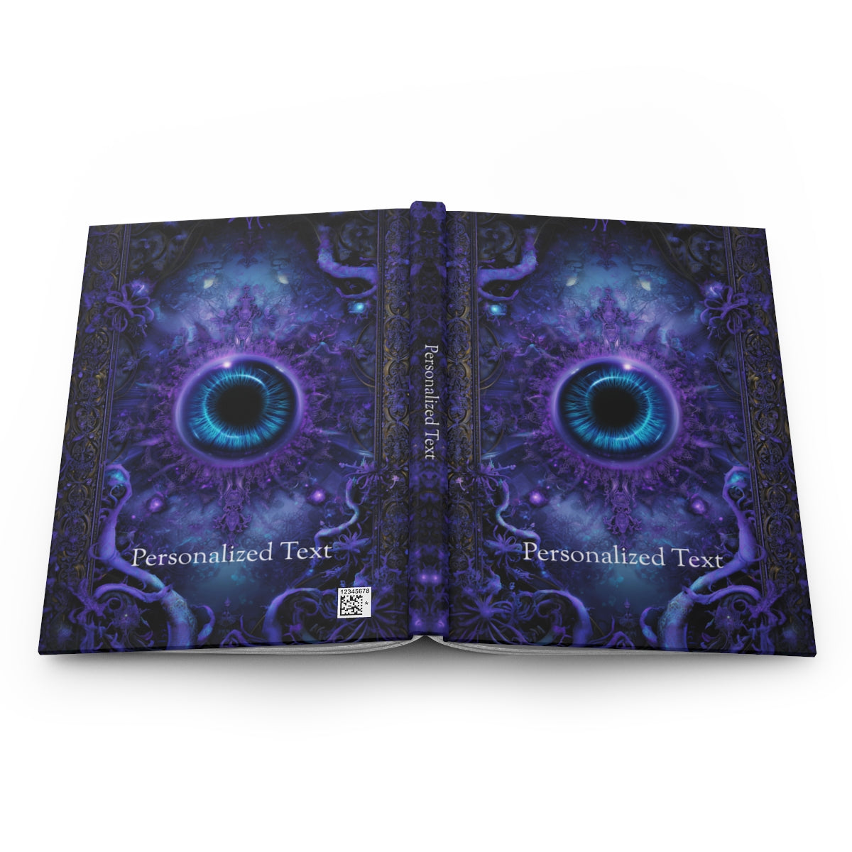 Mystic Third Eye Journal - Personalized Visionary Notebook in Deep Purple