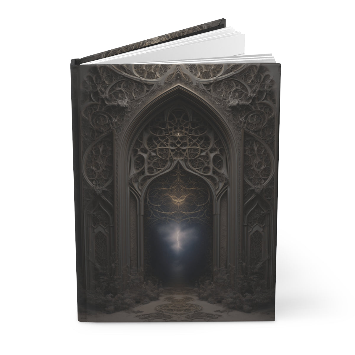 Celestial Gateway Journal - Personalized Gothic Arch Notebook for Mystics & Dreamers