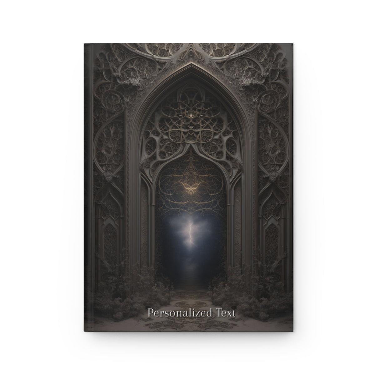 Celestial Gateway Journal - Personalized Gothic Arch Notebook for Mystics & Dreamers