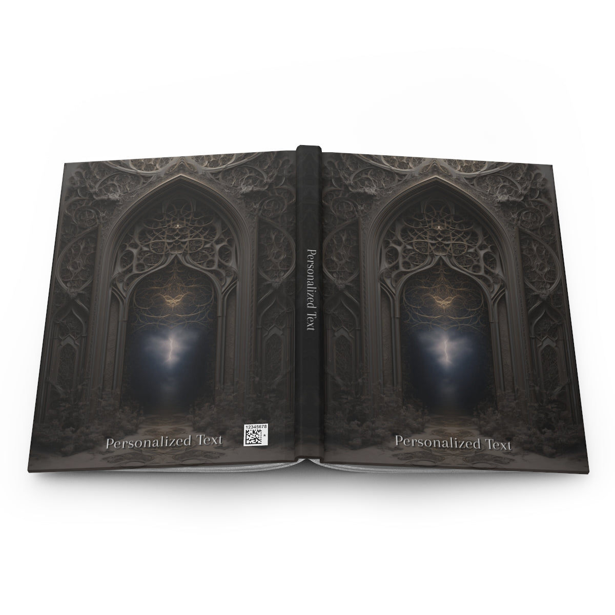 Celestial Gateway Journal - Personalized Gothic Arch Notebook for Mystics & Dreamers