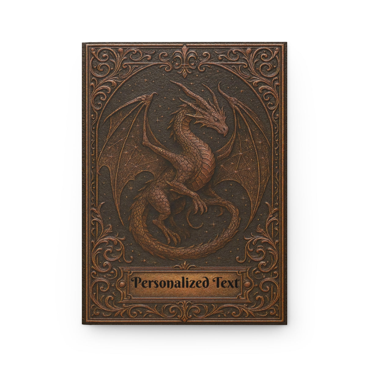 Fire Dragon Personalized Notebook - Custom Fantasy Journal