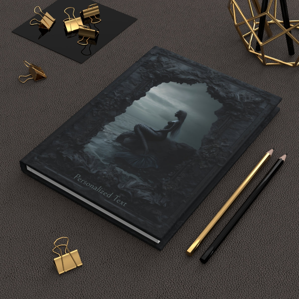 Gothic Mermaid Journal - Personalized Ocean Fantasy Notebook for Dreamers & Writers