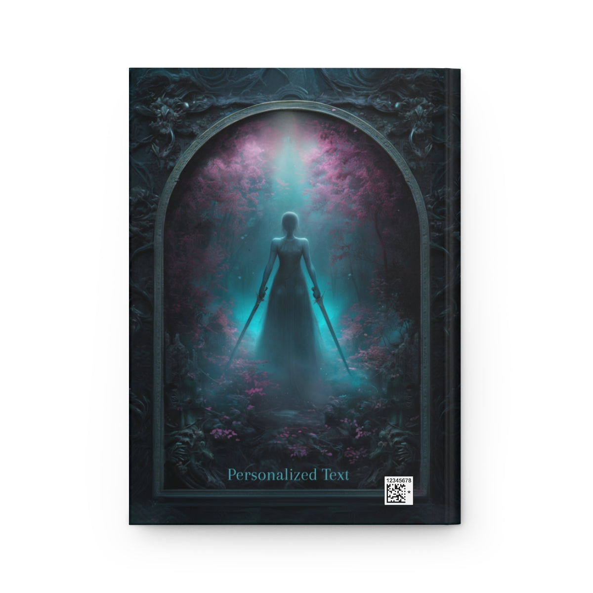 Mystic Warrior Notebook - Personalized Fantasy Journal with Dual Blades