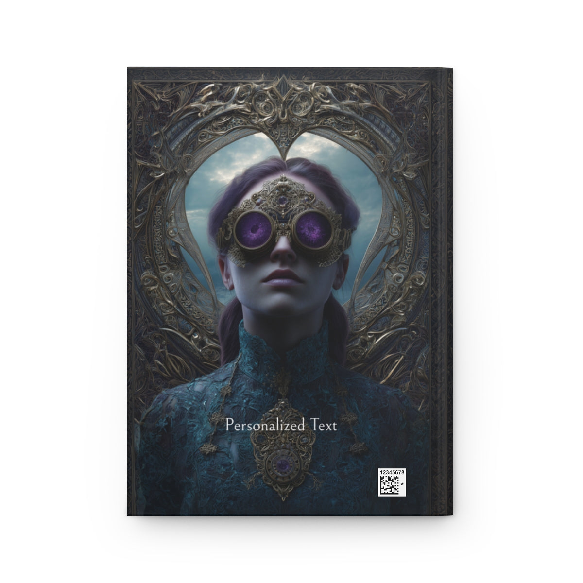 Personalized Steampunk Visionary Journal - Gothic Goggle Girl Notebook