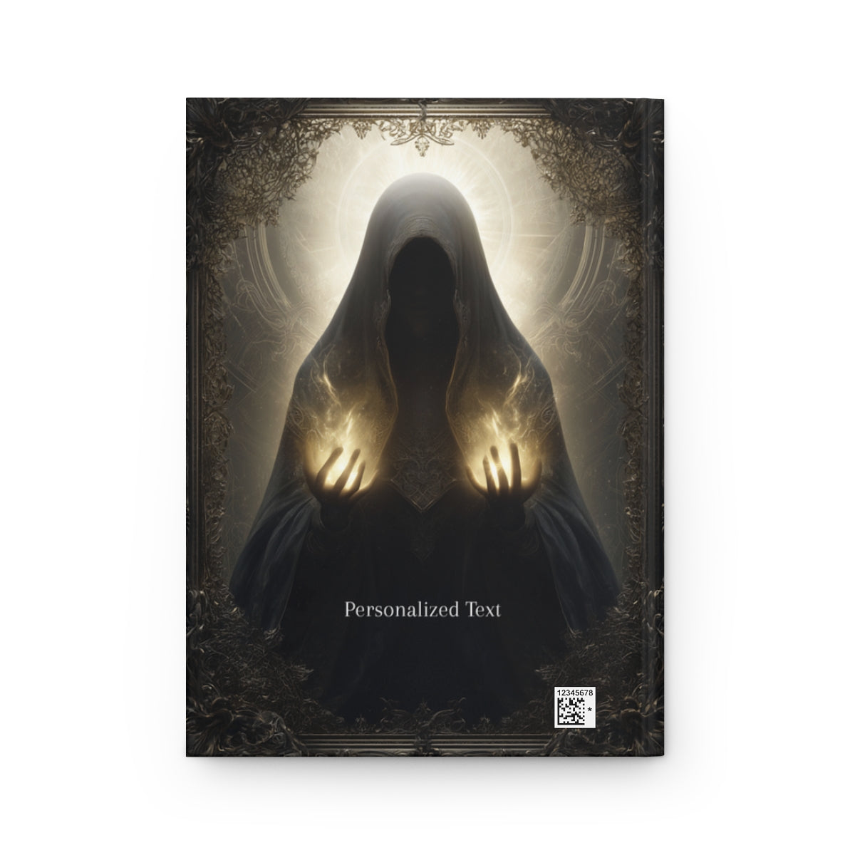 Mystic Flame Journal - Personalized Gothic Spellcaster Notebook