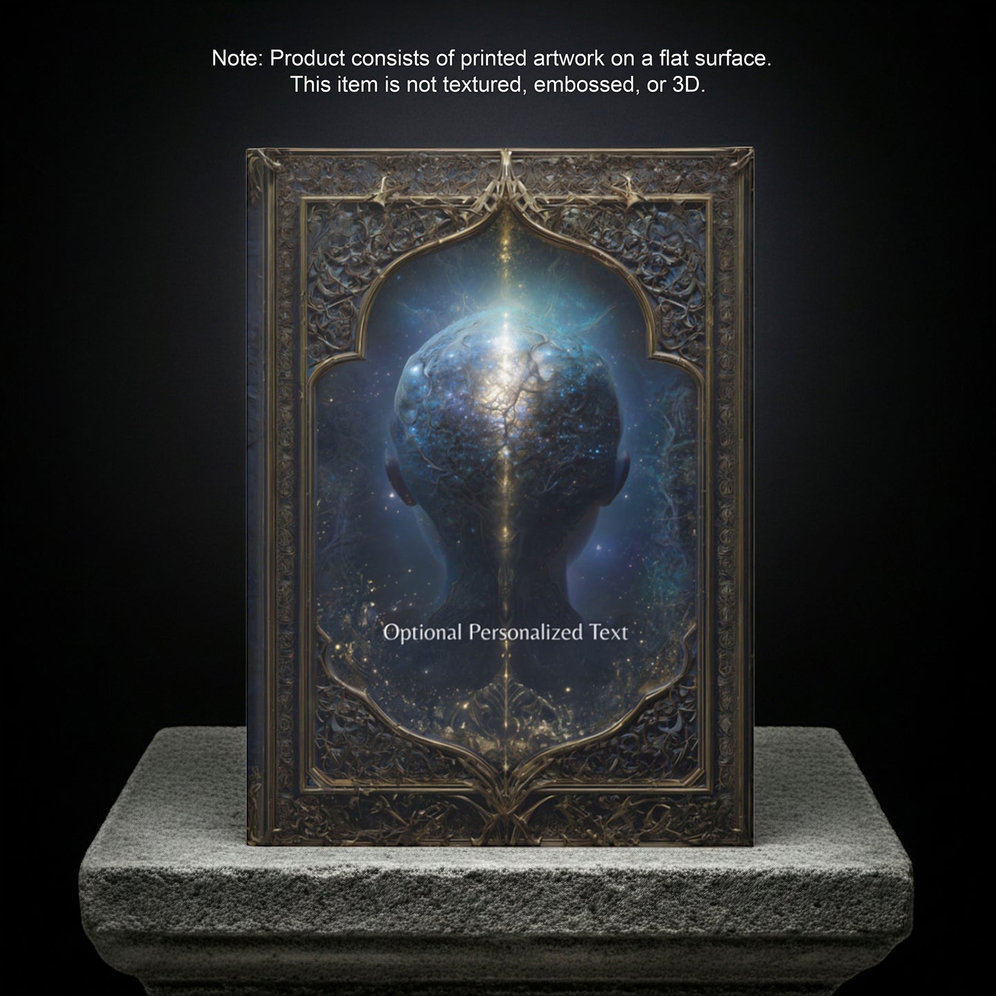 Cosmic Mind Gothic Journal - Astral Fantasy Notebook with Optional Personalized Text
