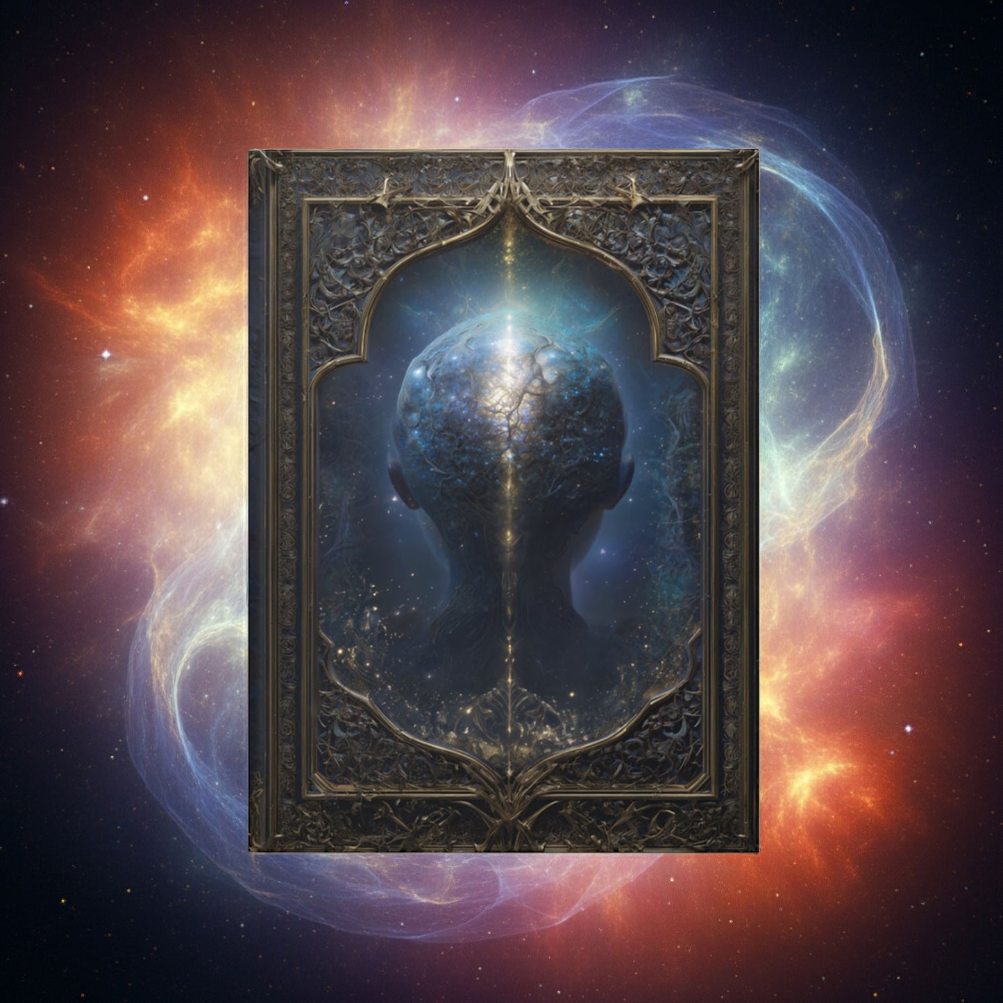 Cosmic Mind Gothic Journal - Astral Fantasy Notebook with Optional Personalized Text