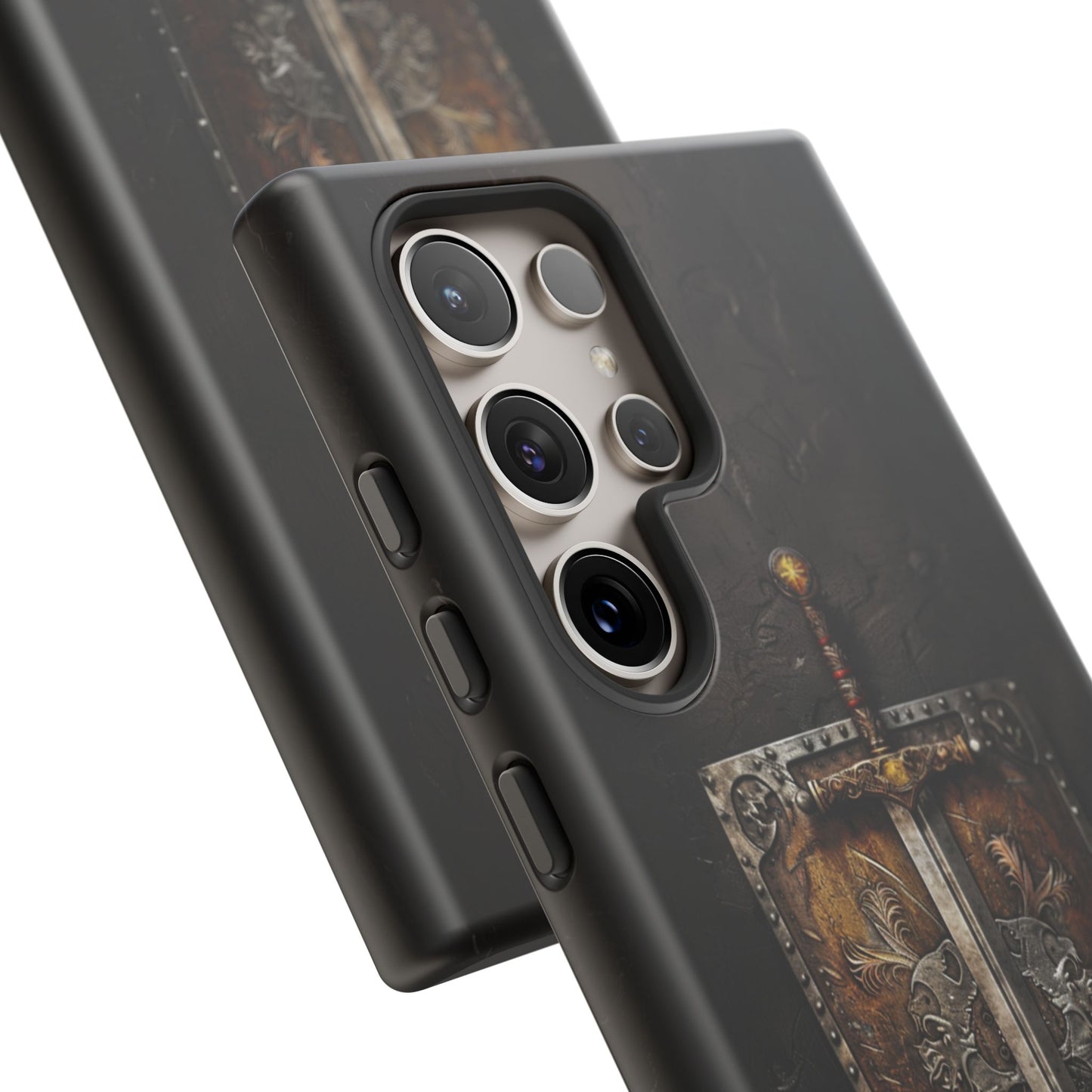 Medieval Sword and Shield Phone Case - For iPhone, Samsung Galaxy, and Google Pixel Devices