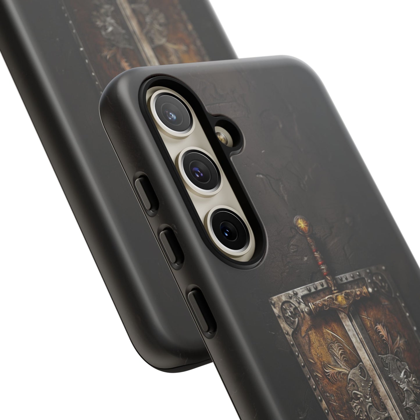 Medieval Sword and Shield Phone Case - For iPhone, Samsung Galaxy, and Google Pixel Devices