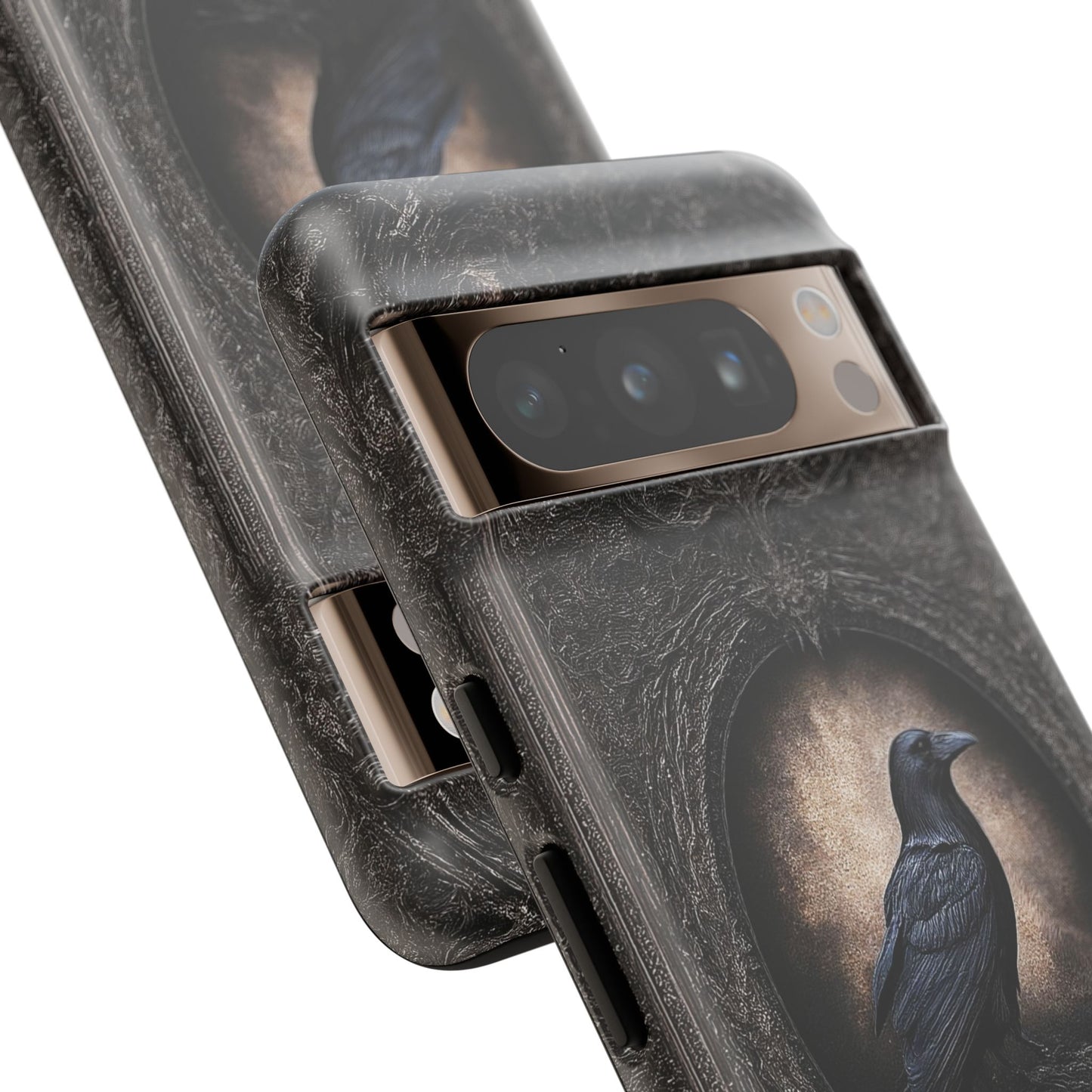 Gothic Raven Phone Case - Mysterious Dark Bird Design