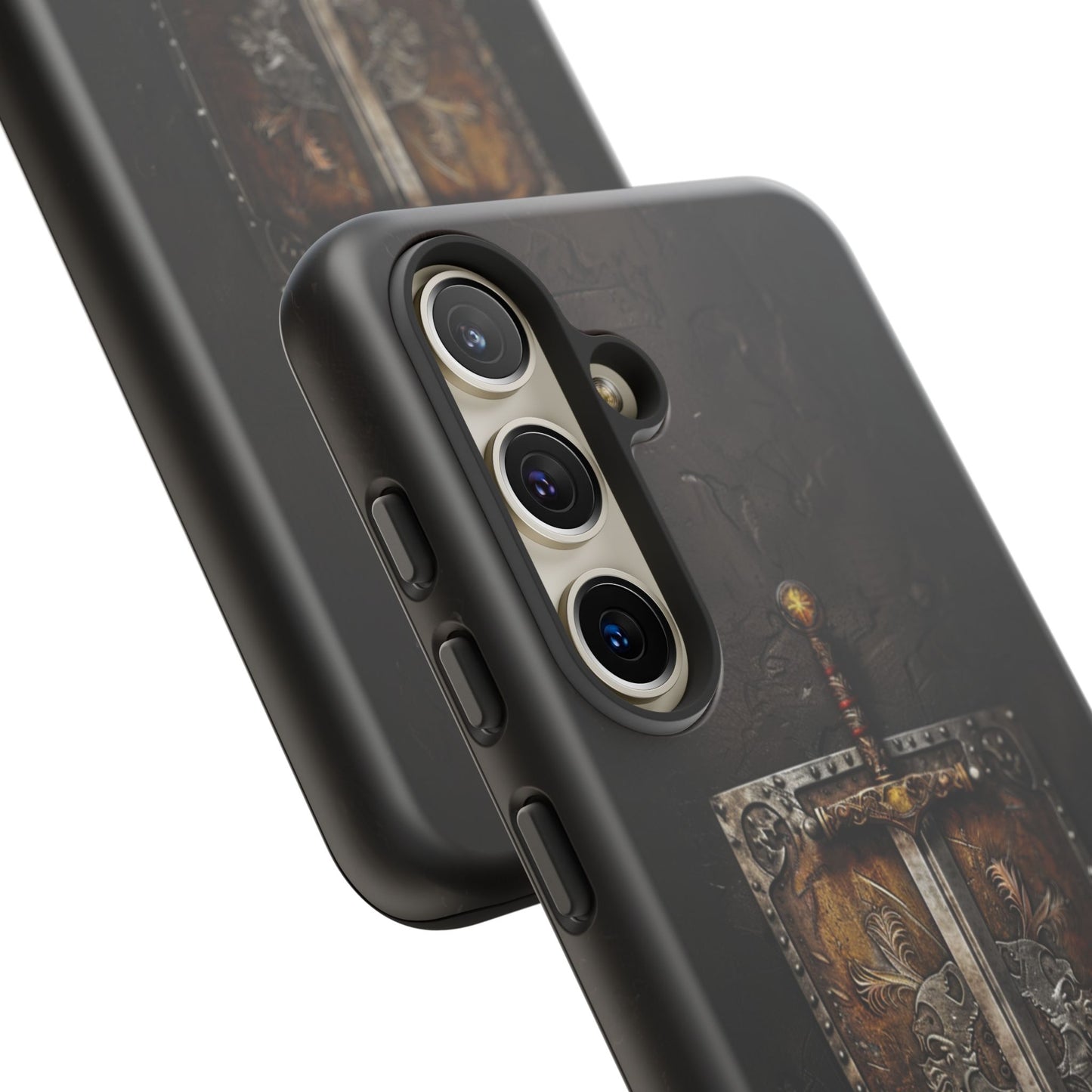 Medieval Sword and Shield Phone Case - For iPhone, Samsung Galaxy, and Google Pixel Devices