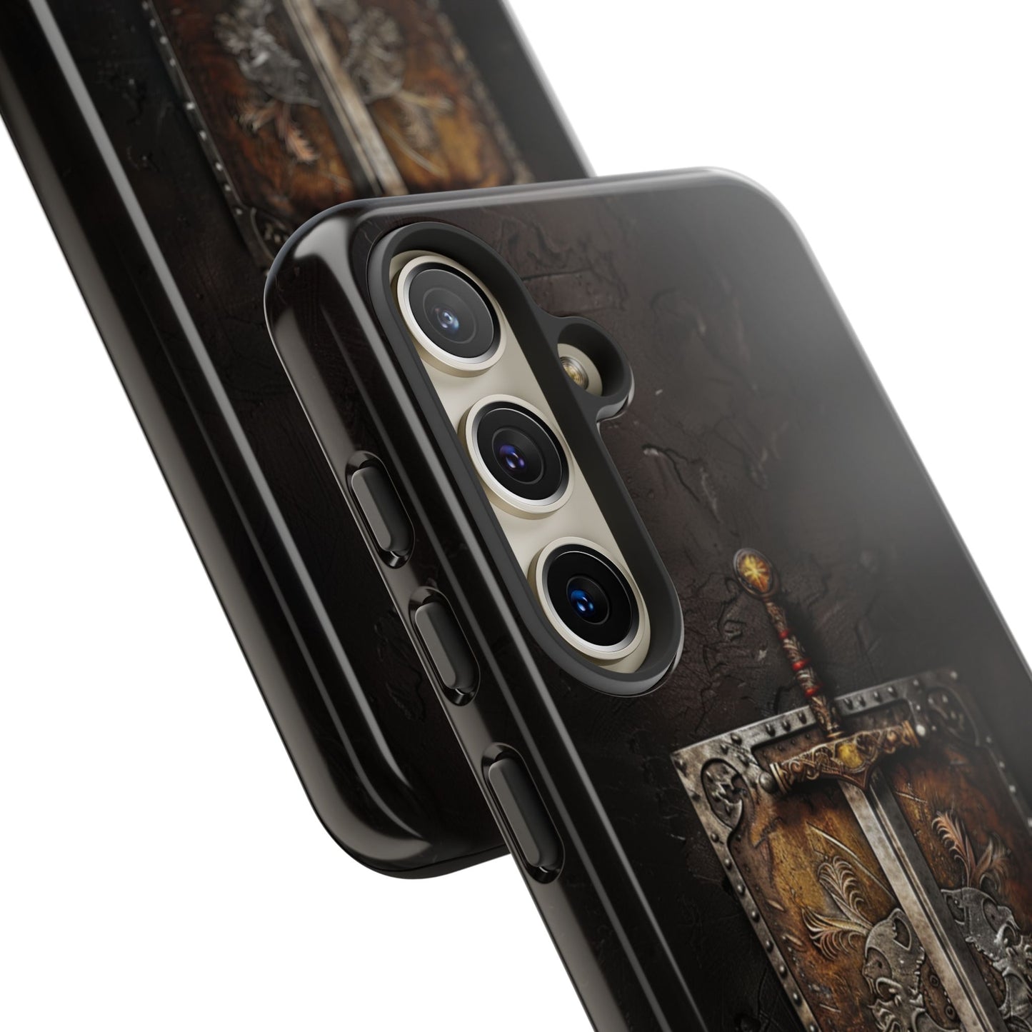 Medieval Sword and Shield Phone Case - For iPhone, Samsung Galaxy, and Google Pixel Devices