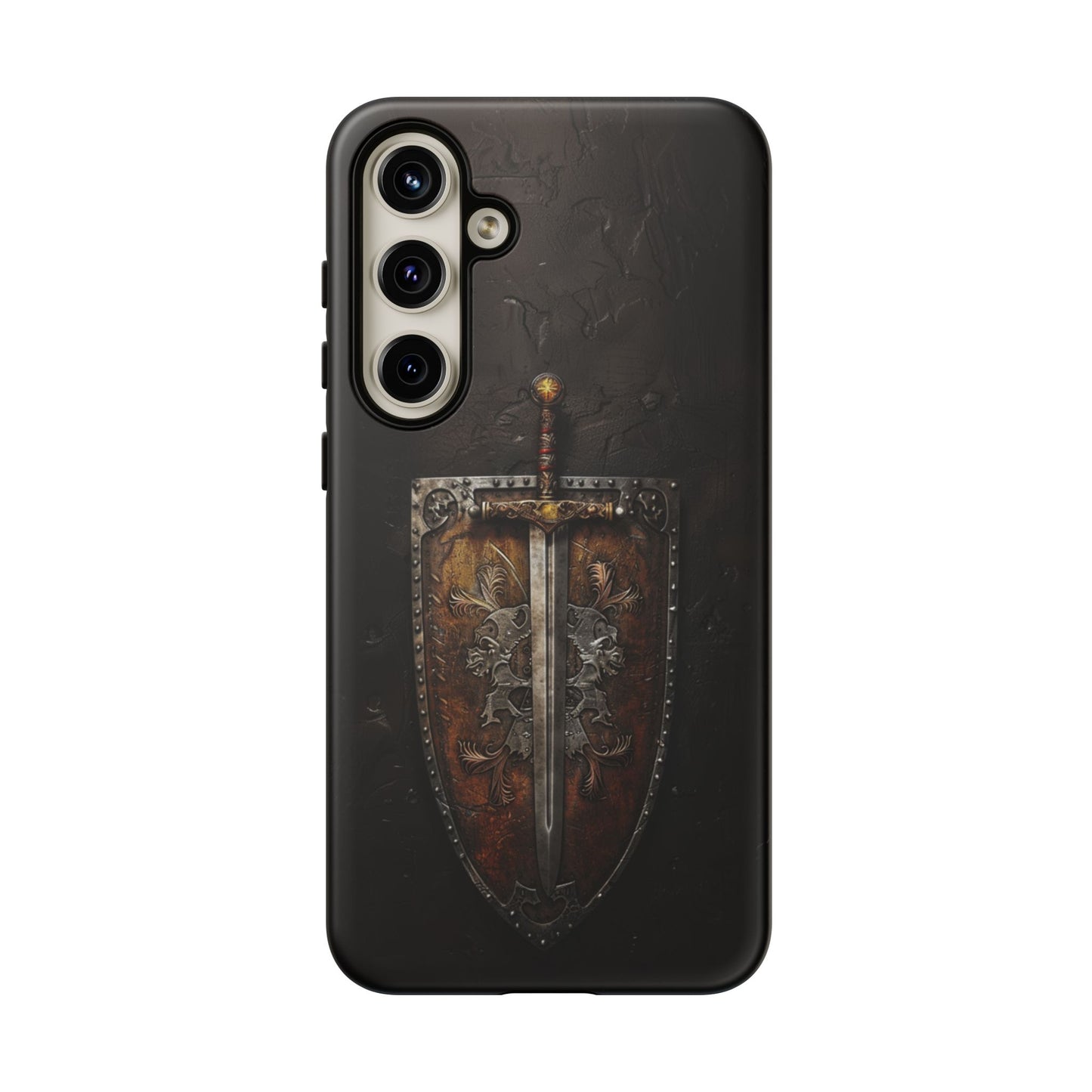 Medieval Sword and Shield Phone Case - For iPhone, Samsung Galaxy, and Google Pixel Devices