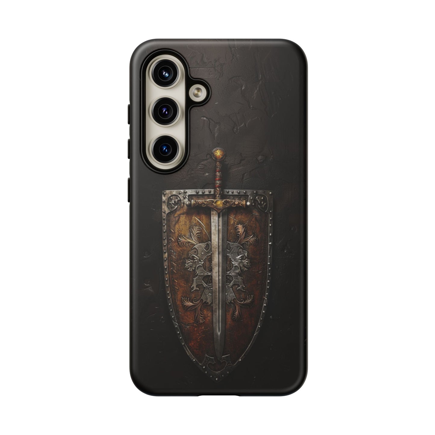 Medieval Sword and Shield Phone Case - For iPhone, Samsung Galaxy, and Google Pixel Devices