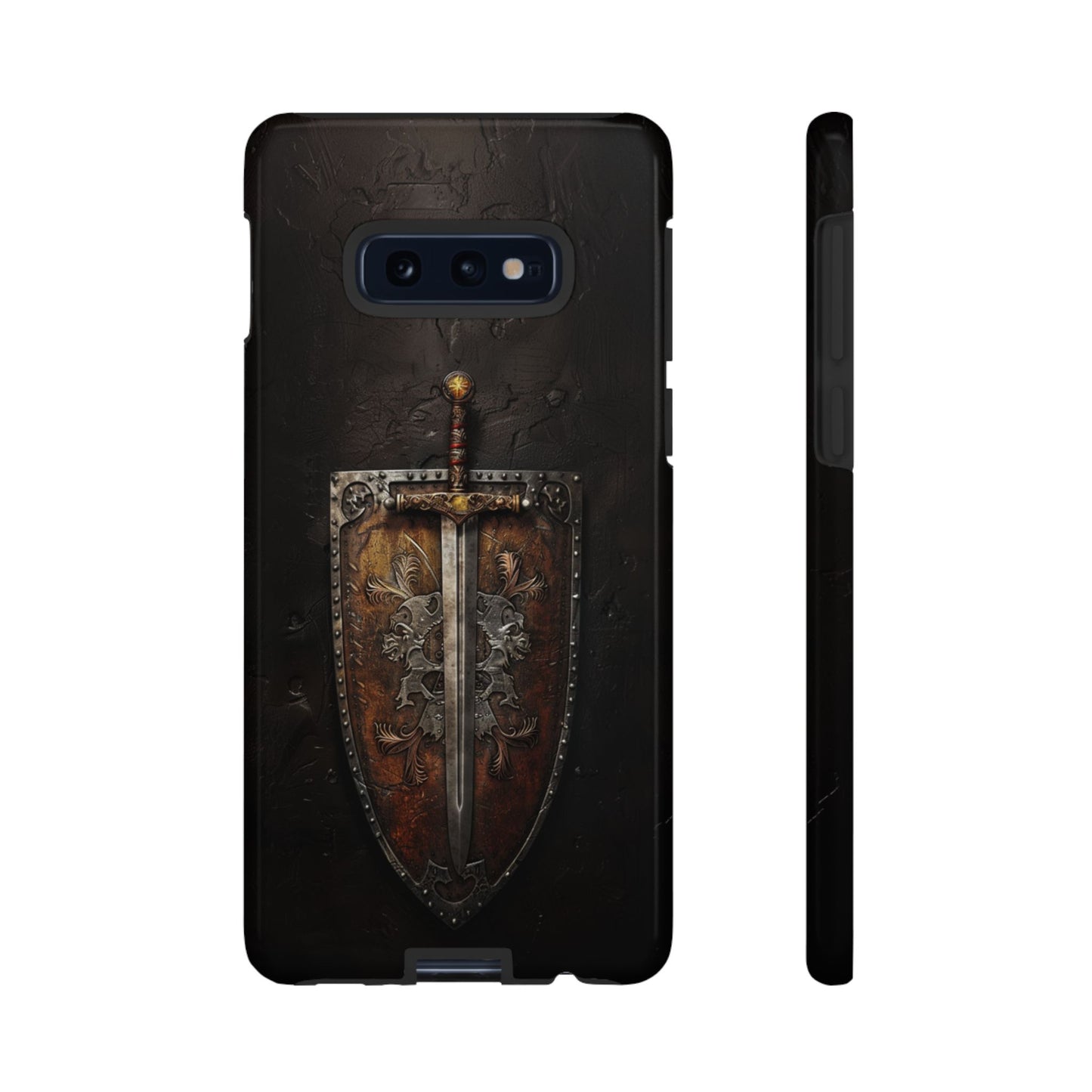 Medieval Sword and Shield Phone Case - For iPhone, Samsung Galaxy, and Google Pixel Devices
