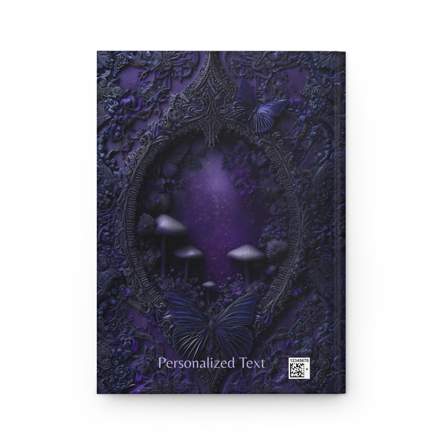 Enchanted Butterfly Forest Journal - Gothic Fantasy Notebook with Optional Personalized Text