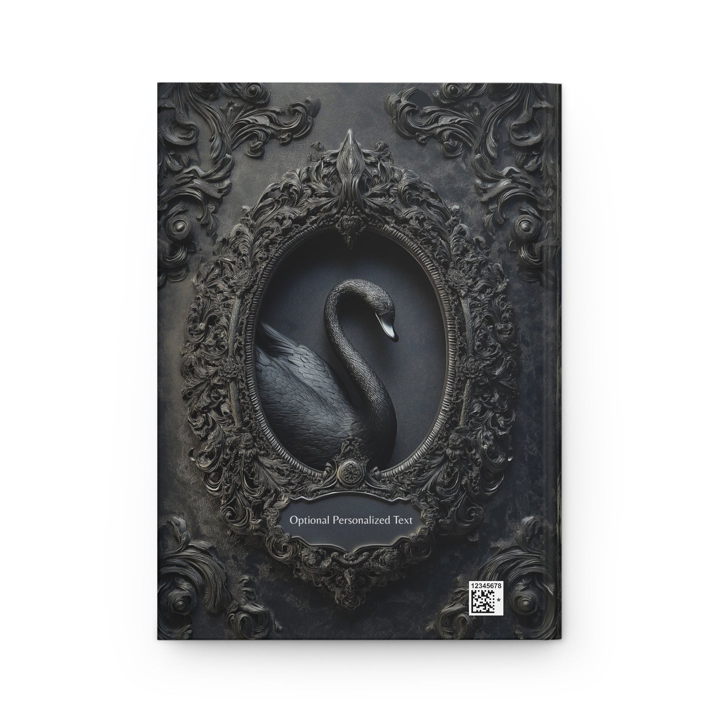 Black Swan Gothic Journal - Dark Elegance Notebook with Optional Personalized Text