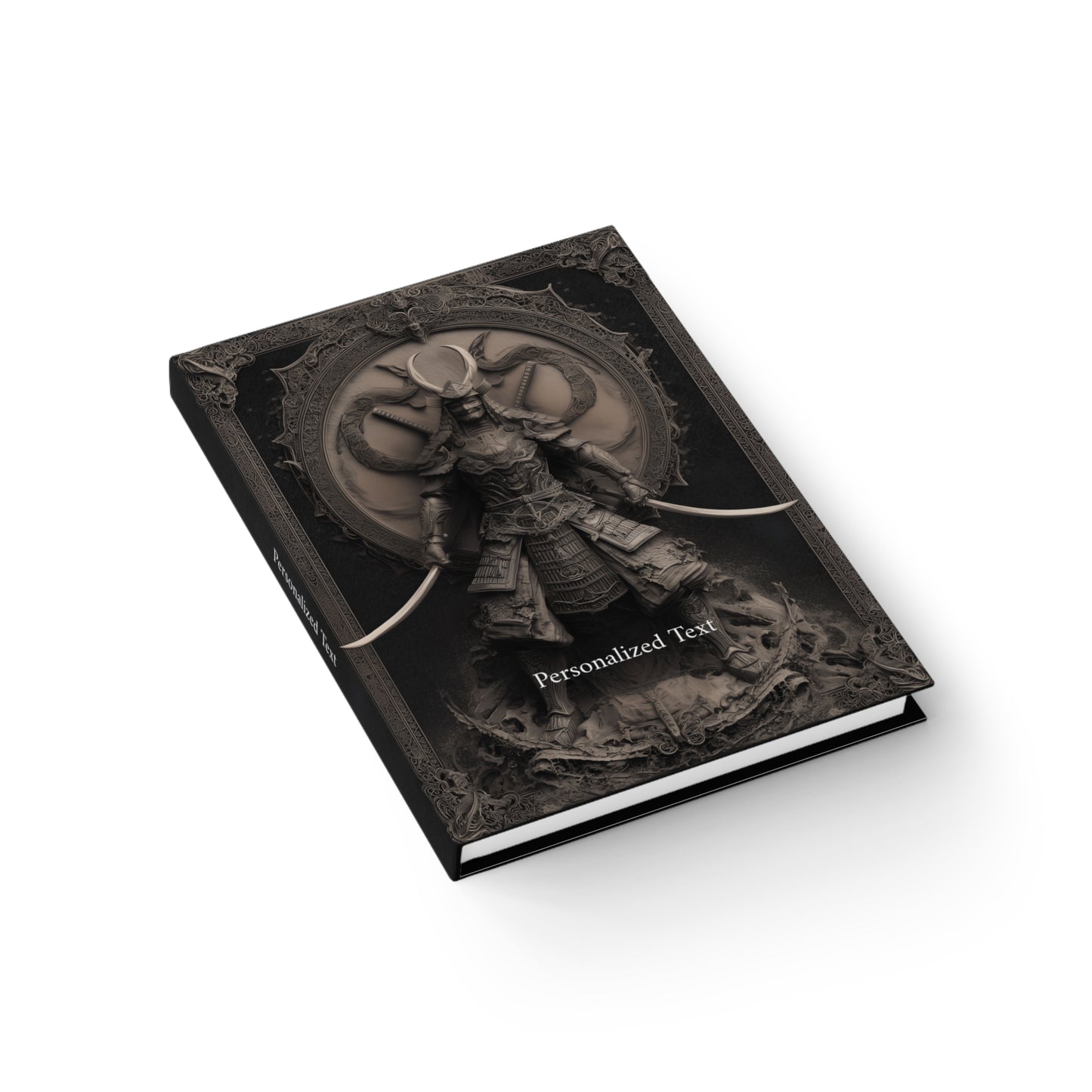 Dark Samurai Warrior Notebook - Personalized Gothic Journal for Writing & Art