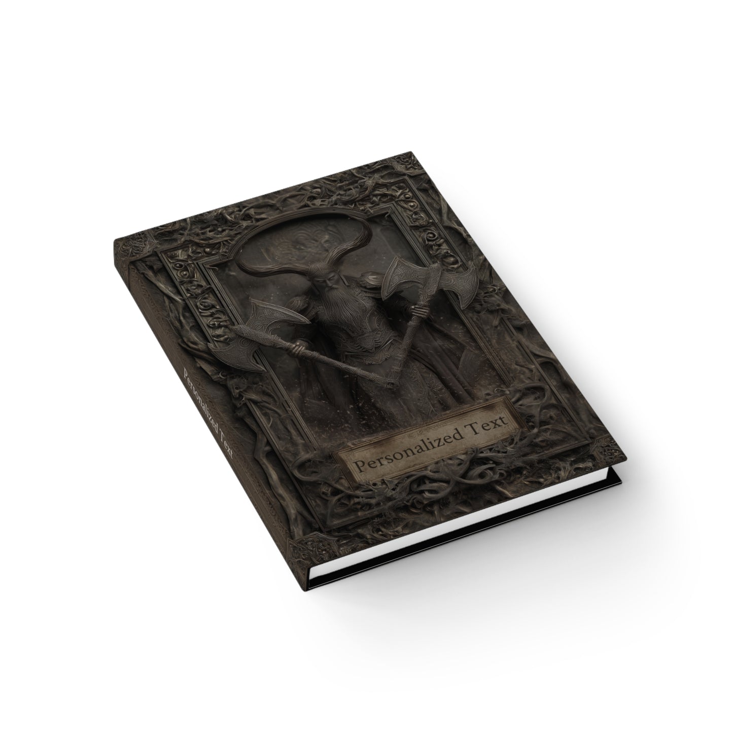 Dark Norse Warrior Journal – Gothic Fantasy Notebook with Optional Personalized Covers