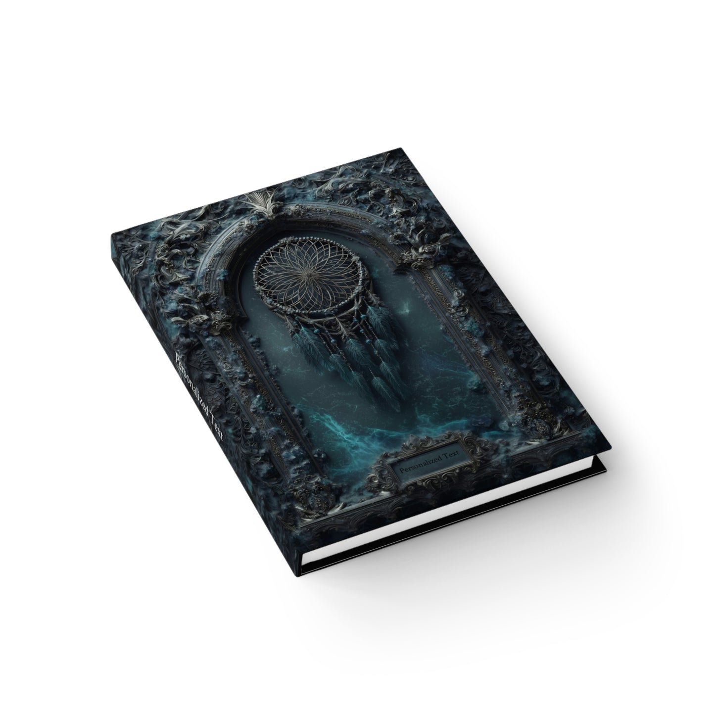 Mystical Dreamcatcher Gothic Journal - Customizable Fantasy Notebook with Optional Personalized Text