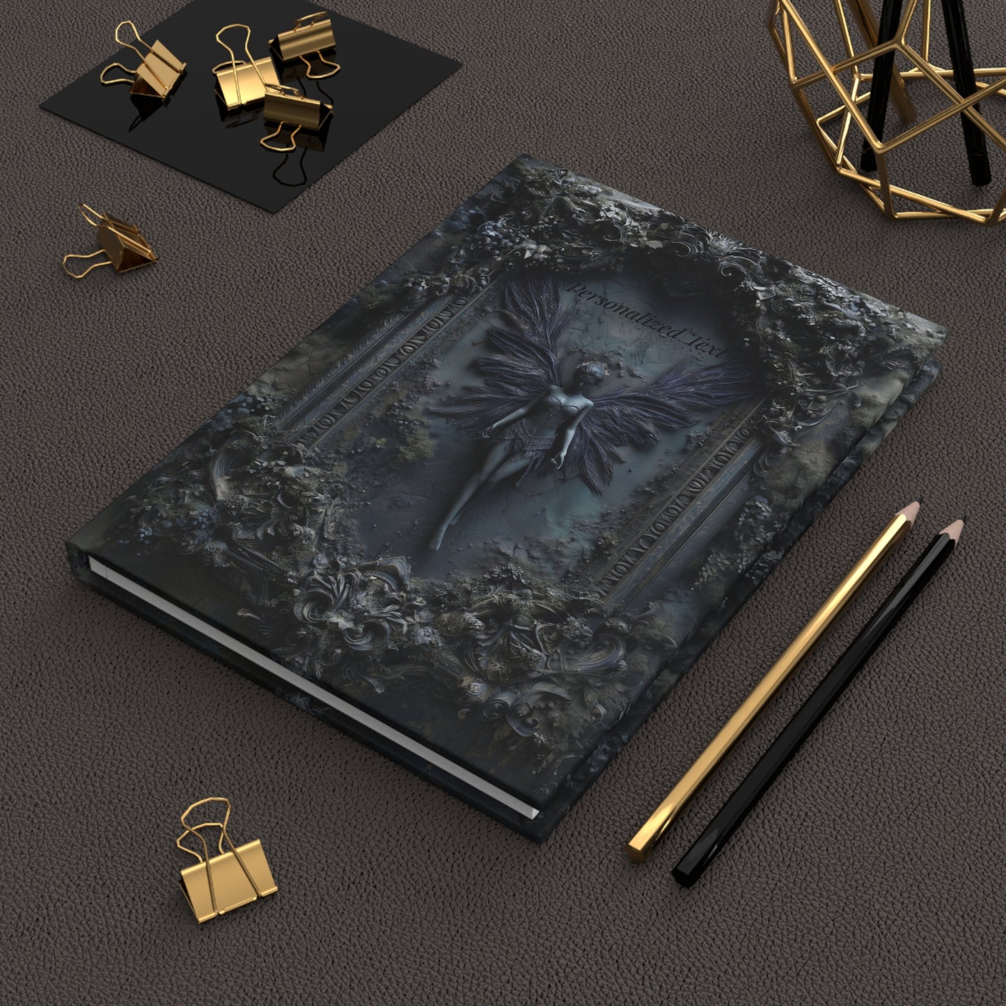Gothic Fairy Journal - Personalized Dark Fantasy Notebook with Customizable Covers