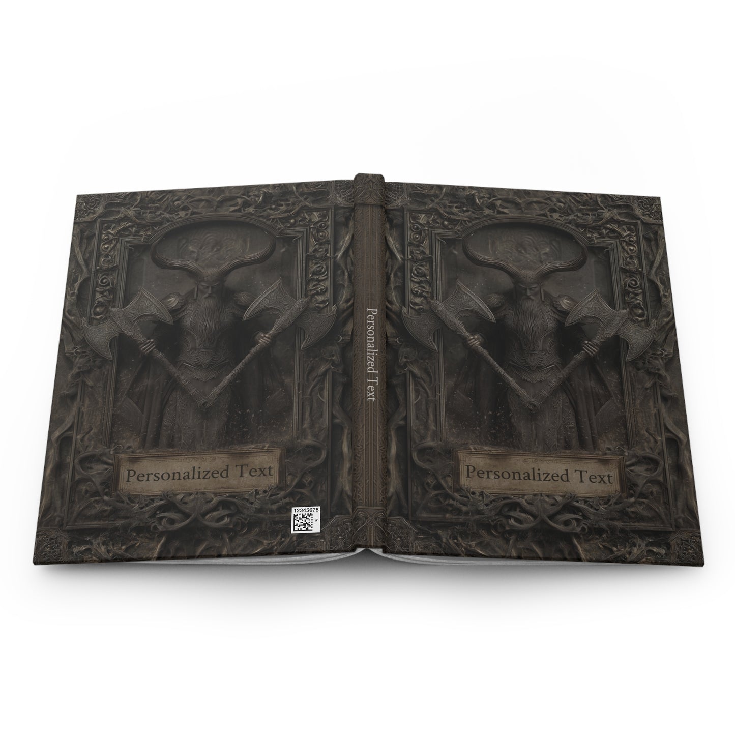 Dark Norse Warrior Journal – Gothic Fantasy Notebook with Optional Personalized Covers