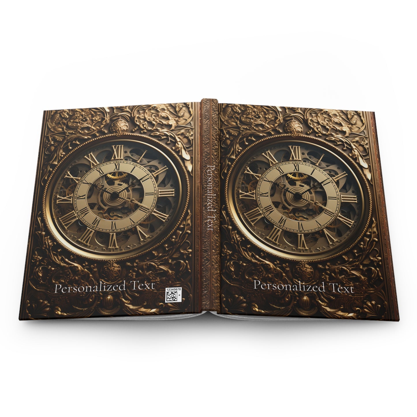 Book of Time Hardcover Notebook – Steampunk Clock Design Journal for Writing and Sketching