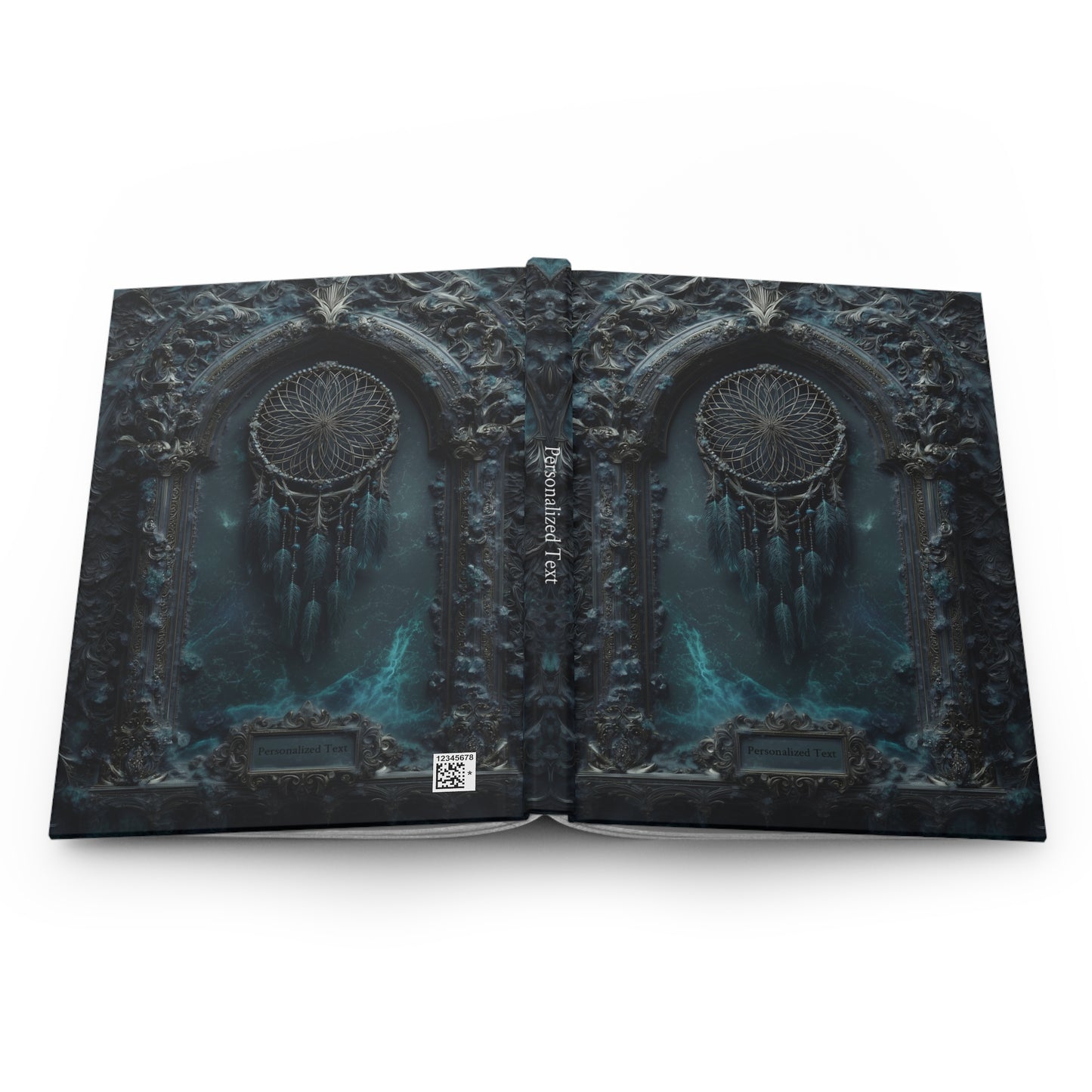 Mystical Dreamcatcher Gothic Journal - Customizable Fantasy Notebook with Optional Personalized Text