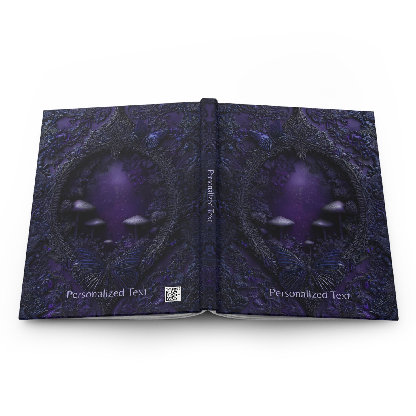 Enchanted Butterfly Forest Journal - Gothic Fantasy Notebook with Optional Personalized Text